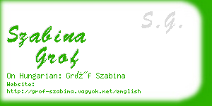 szabina grof business card